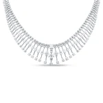 Emerald Cut Diamond Necklace
