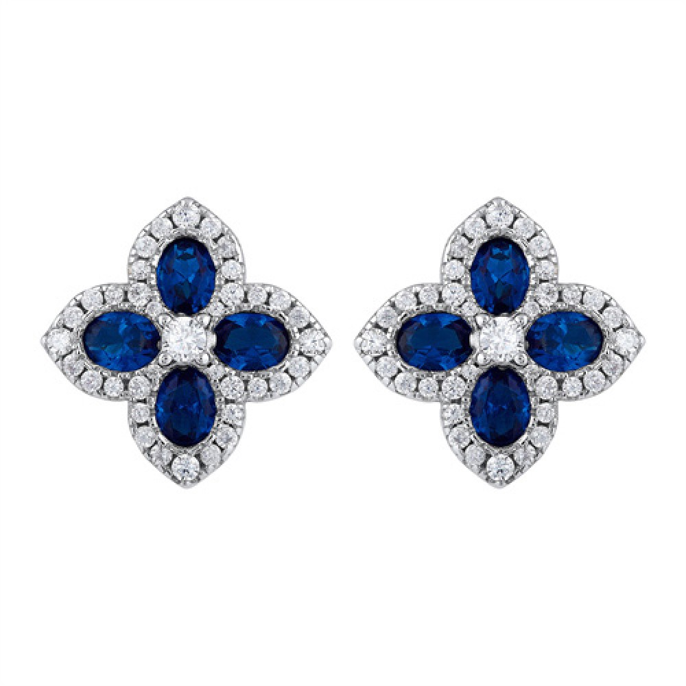 Four Leaf Clover Stud Earrings