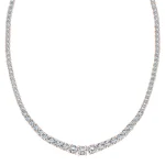 Rose Gold Lab Grown Diamond Tennis Necklace