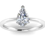 Pear Shaped Lab Grown Diamond Ring