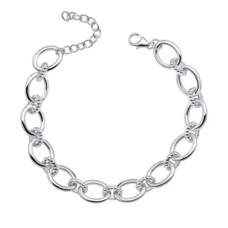 Chunky Silver Link Bracelet