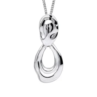 Contemporary Silver Necklace