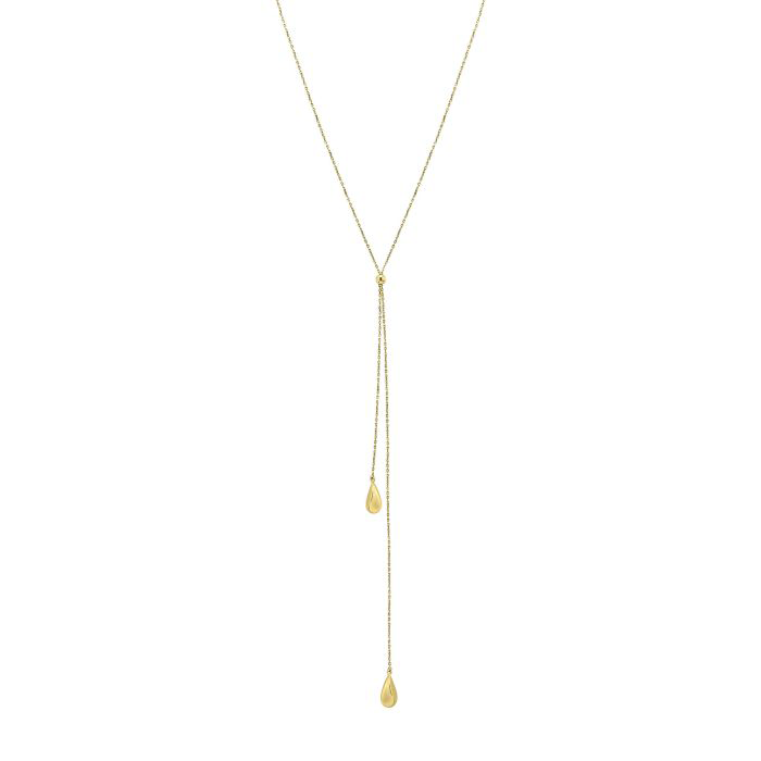 Gold Lariat Necklace