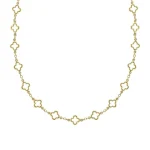 Gold Necklace Clover