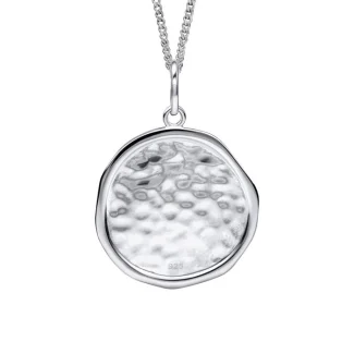 Hammered Silver Necklace