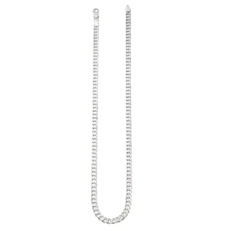 Mens Silver Curb Chain