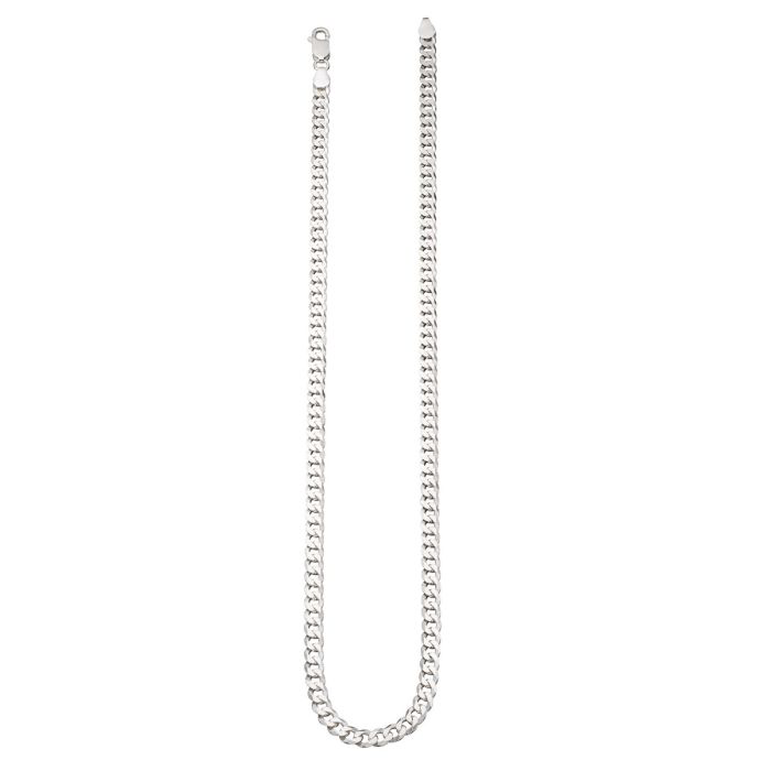 Mens Silver Curb Chain