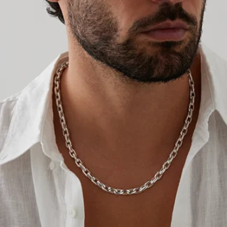 Mens Silver Necklaces