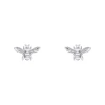 Silver Bee Earrings