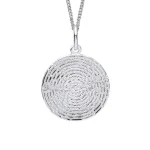 Silver Disc Necklace