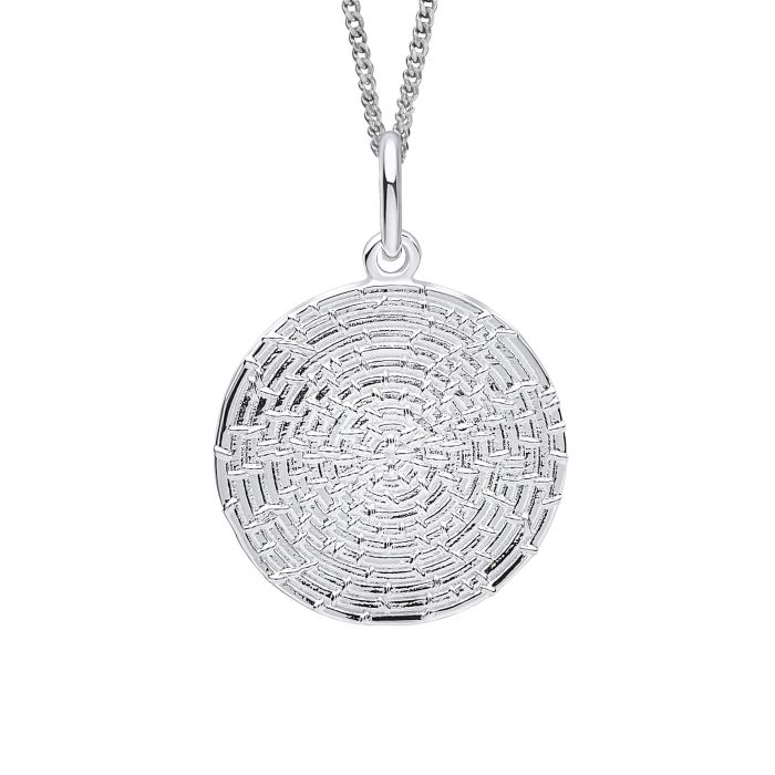 Silver Disc Necklace