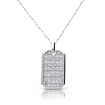 Silver Dog Tags Necklace