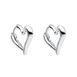 Silver Heart Earrings