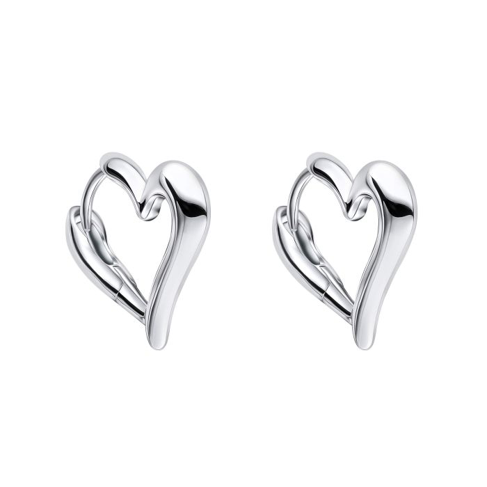 Silver Heart Earrings