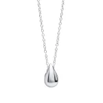 Silver Necklace Teardrop
