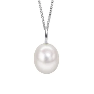 Silver Pearl Necklace