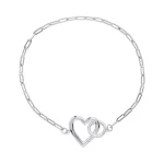 Sterling Silver Heart Bracelet