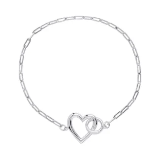 Sterling Silver Heart Bracelet