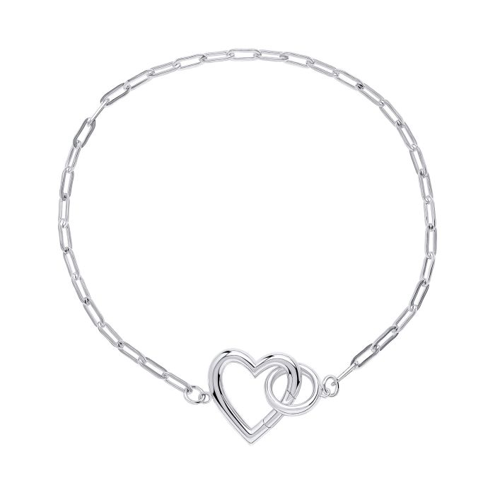 Sterling Silver Heart Bracelet