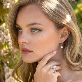 Diamond Drop Earrings