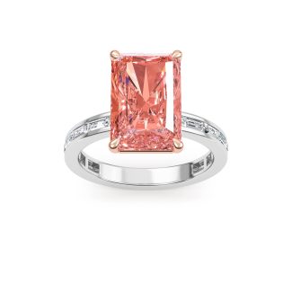 Lab Grown Pink Diamond Engagement Ring