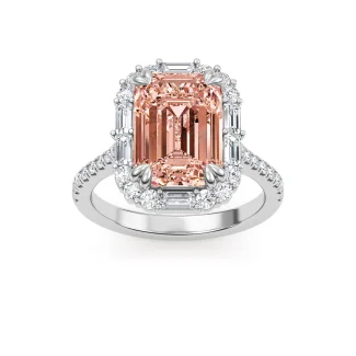 Pink Diamond Engagement Ring