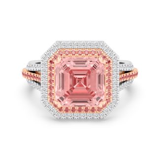 Pink Lab Diamond Ring