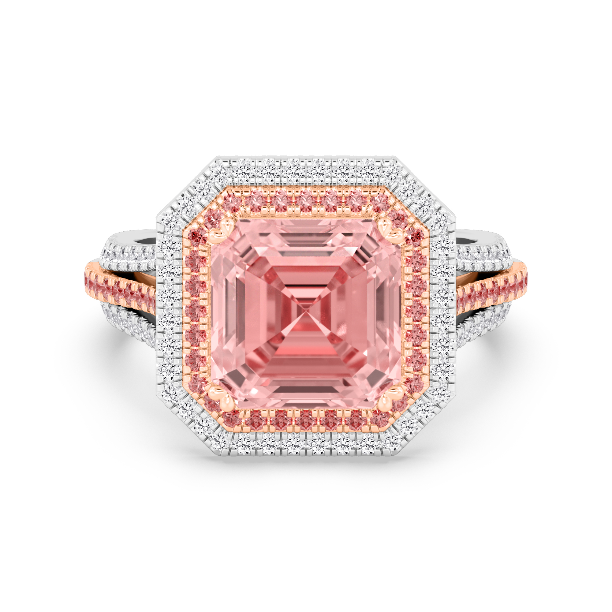 Pink Lab Diamond Ring