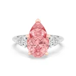 Pink Lab Grown Diamond Engagement Ring