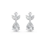 Pear Diamond Drop Earrings