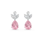 Pink Diamond Drop Earrings