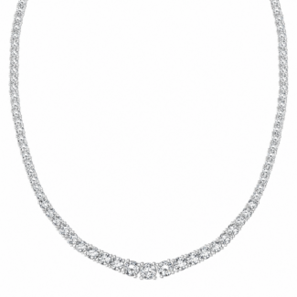 Lab Diamond Tennis Necklace
